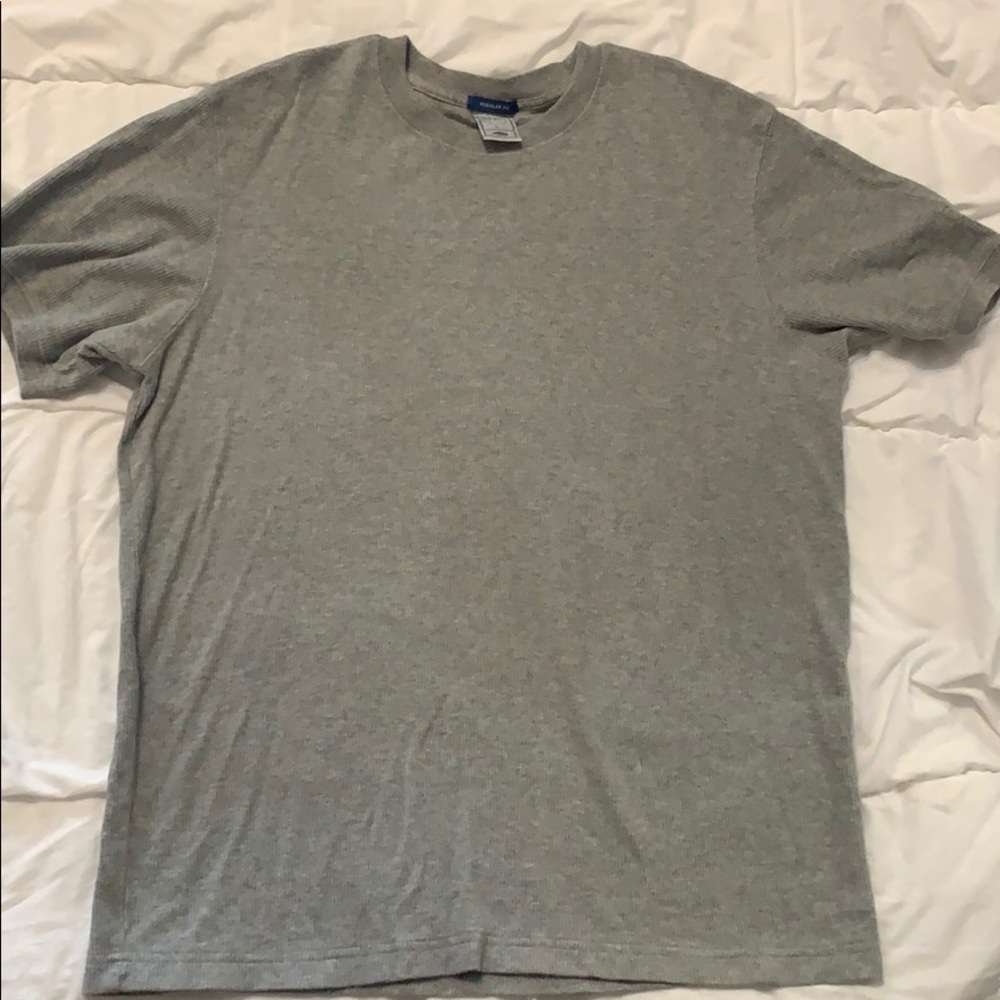 Basic ribbed gray t-shirt